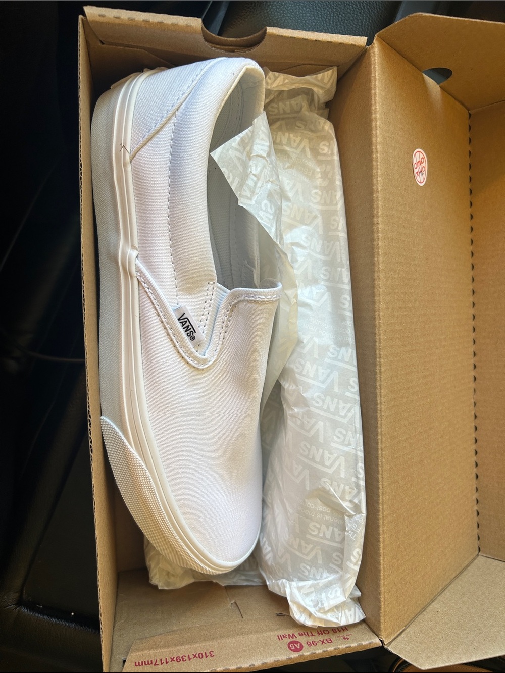Vans White Classic Slip-On Canvas